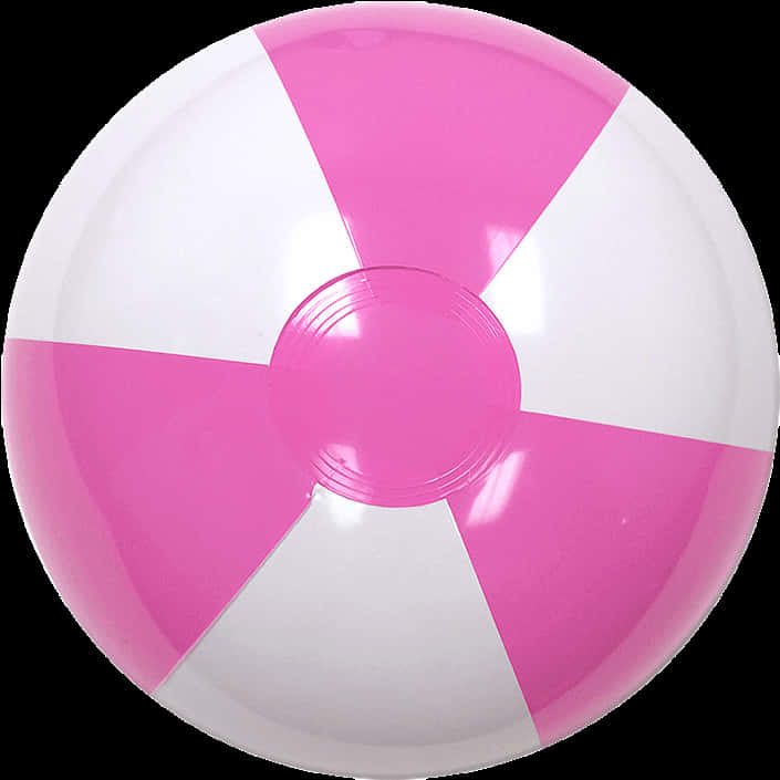 Pinkand White Beach Ball