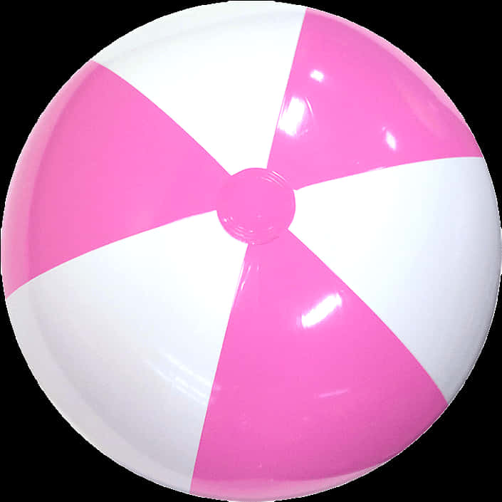 Pinkand White Beach Ball