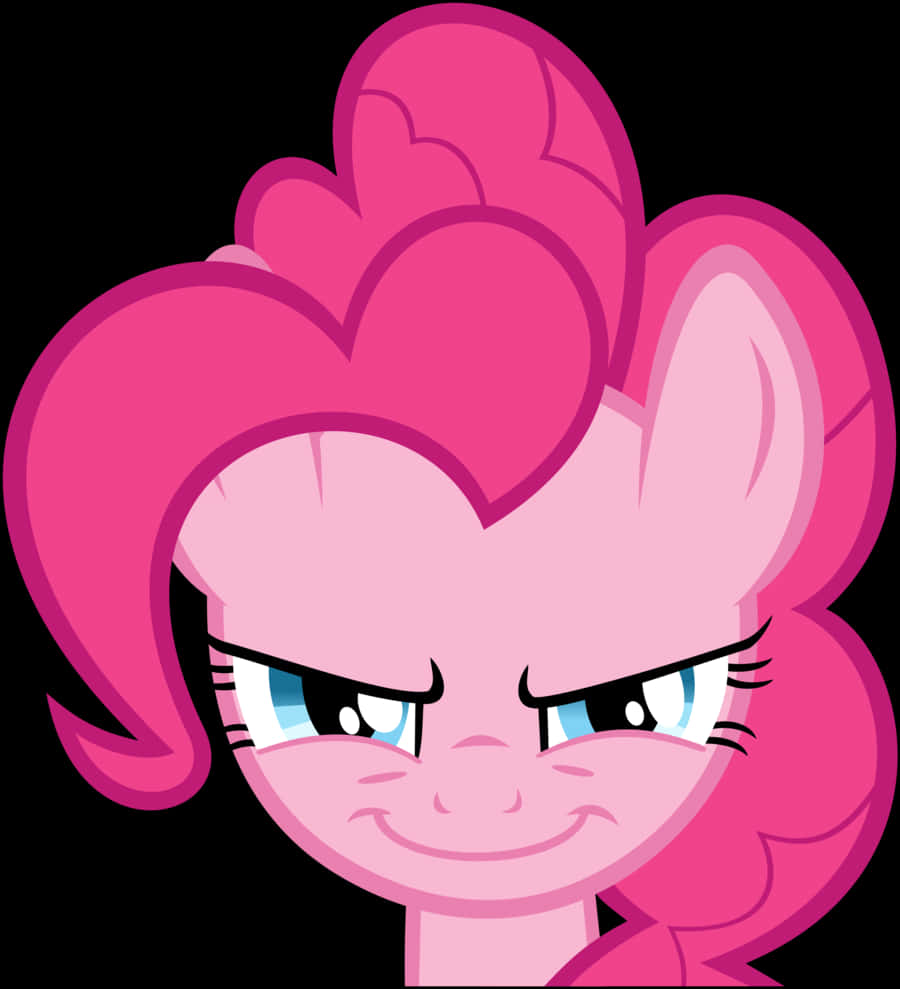 Pinkie Pie Smiling Cartoon Character