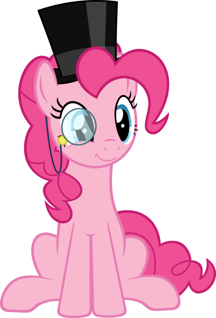 Pinkie Pie With Monocleand Top Hat