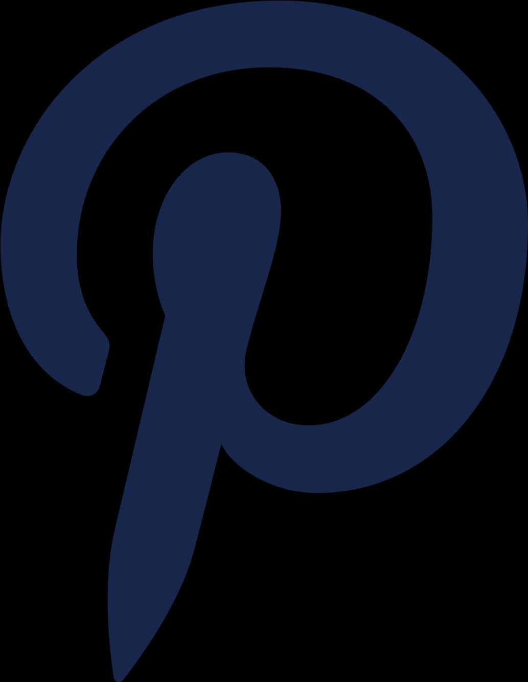 Pinterest Logo Dark Background