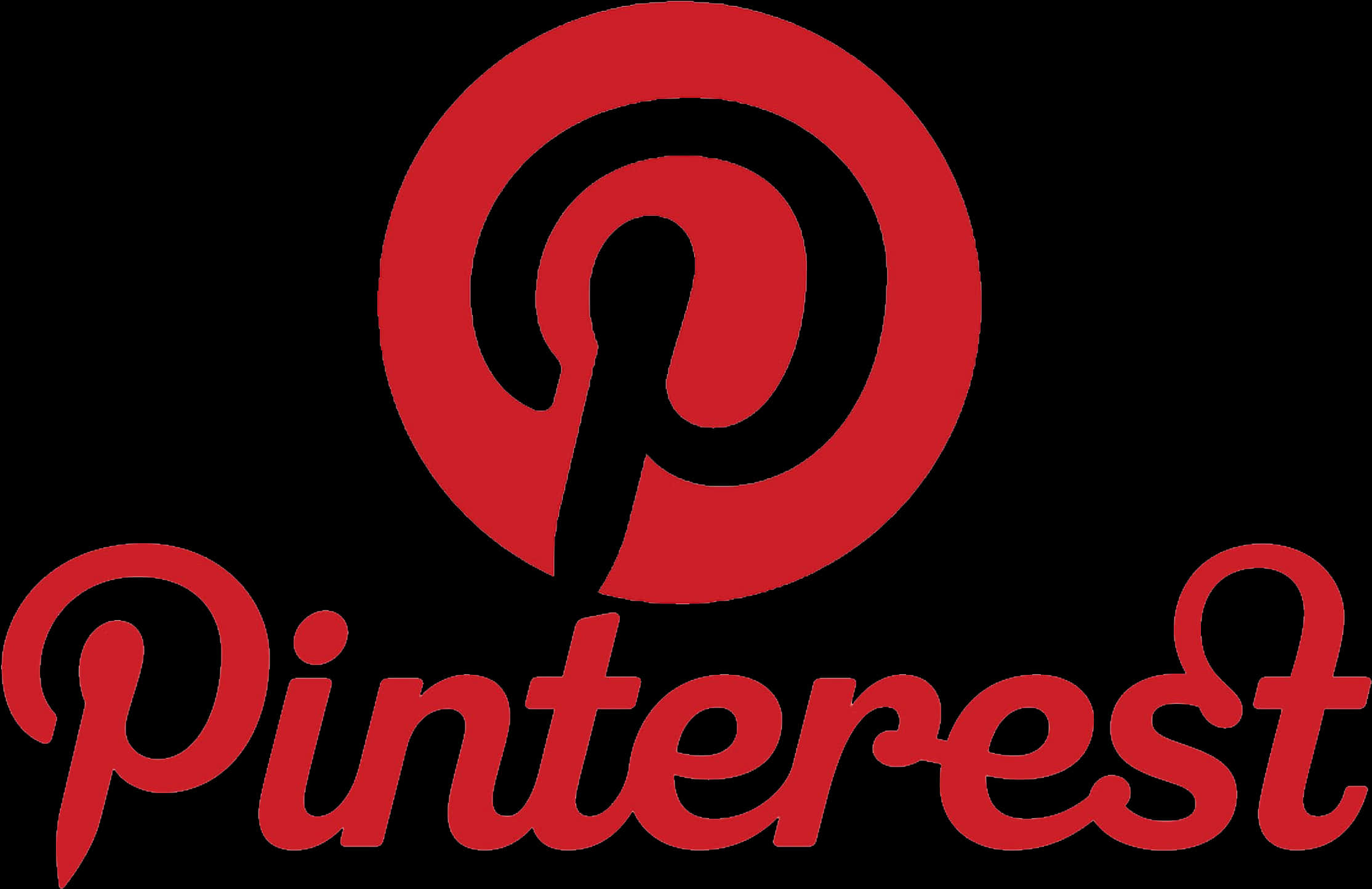 Pinterest Logo Redand Black