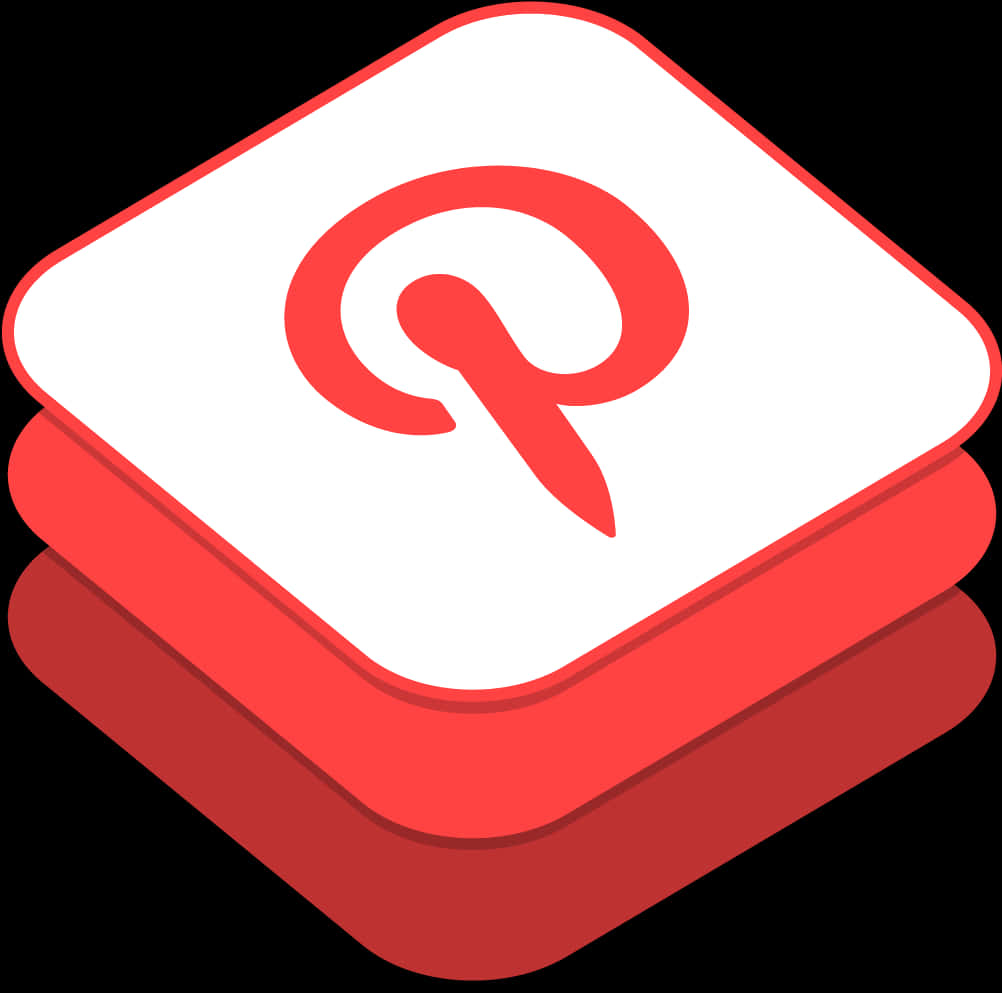 Pinterest Logo Redand White