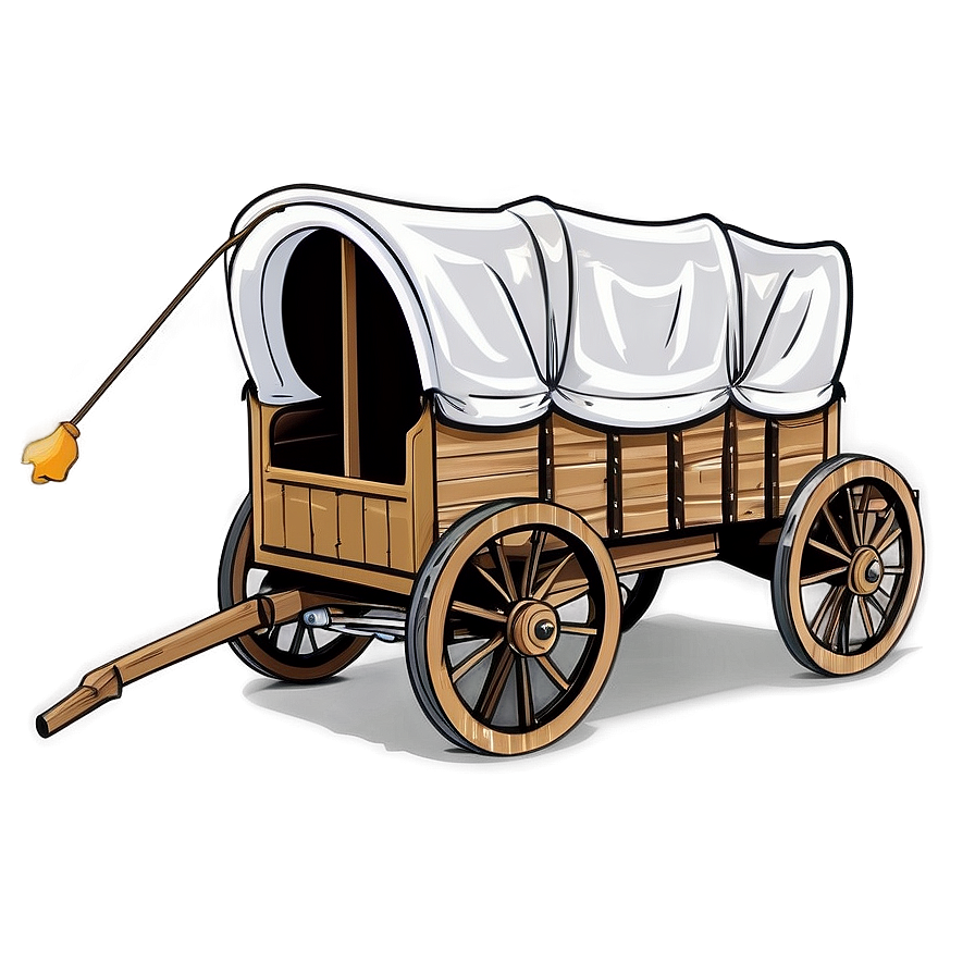 Pioneer Covered Wagon Drawing Png Ftw