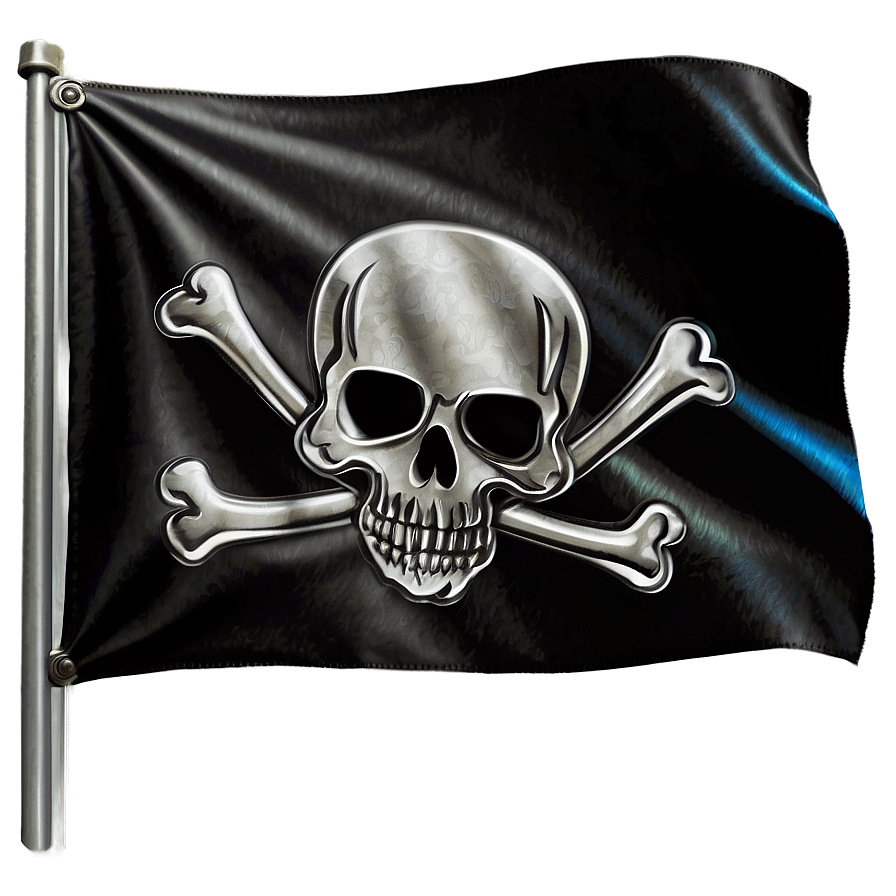 Pirate Black Skull Flag Png Vht35