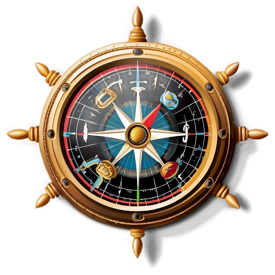 Pirate Compass And Map Png 68