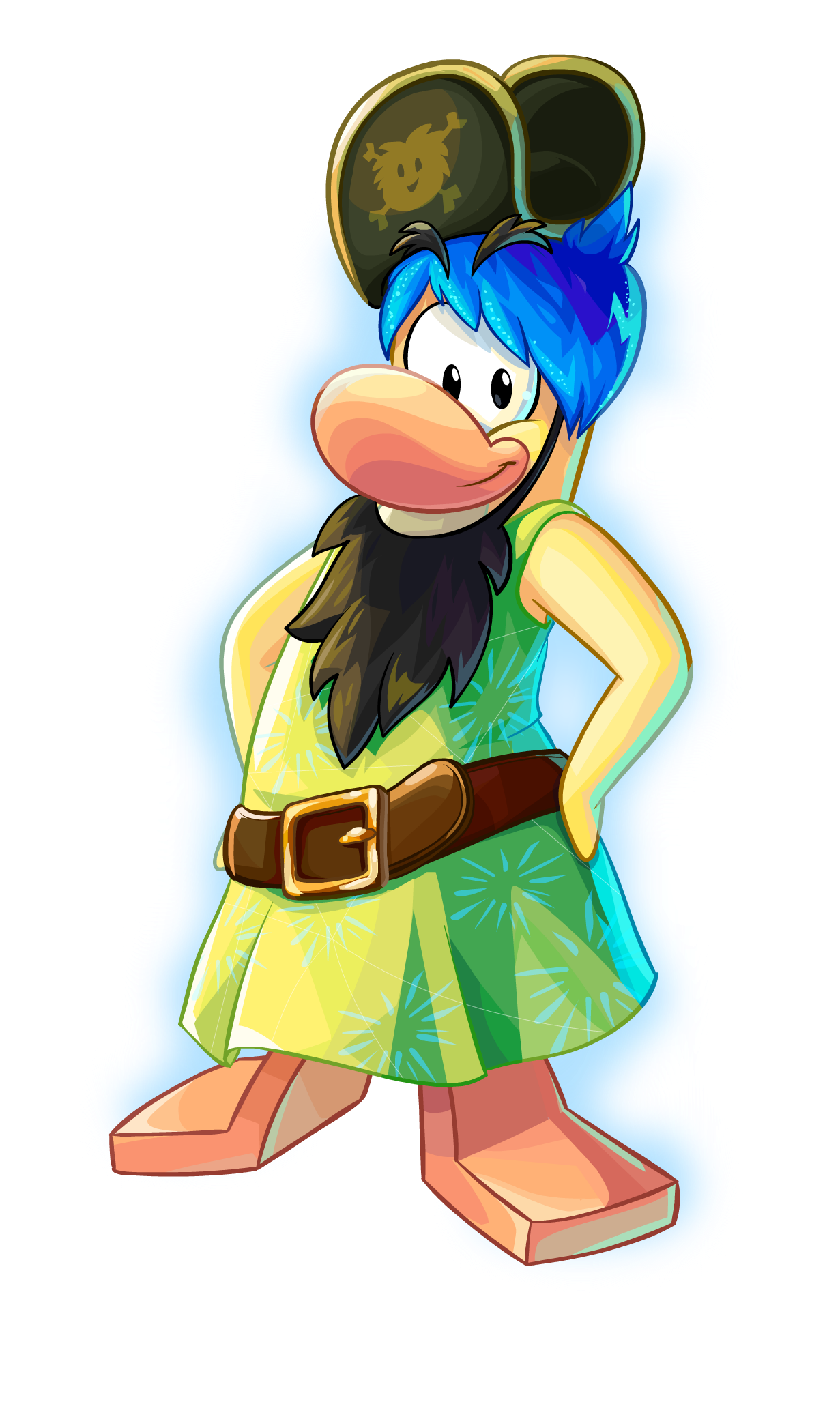 Pirate Duck Cartoon Character