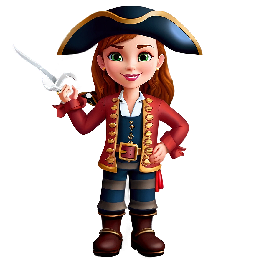 Pirate Girl Cartoon Png Qfd