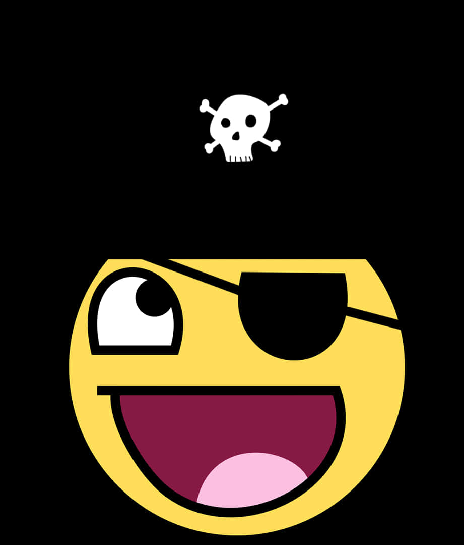 Pirate Happy Face Graphic