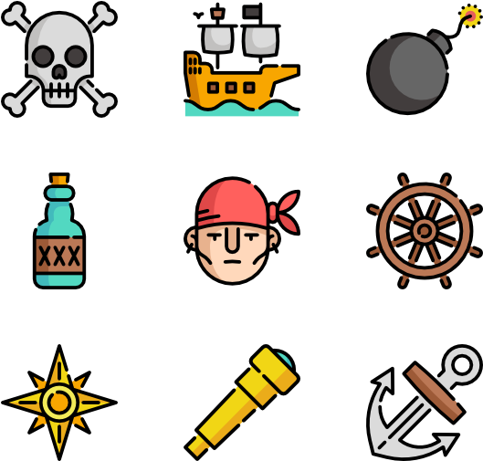 Pirate Icons Set