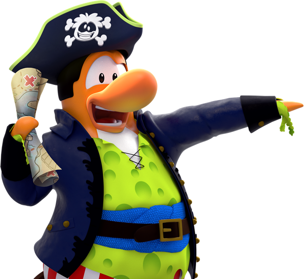 Pirate Penguin Cartoon Character