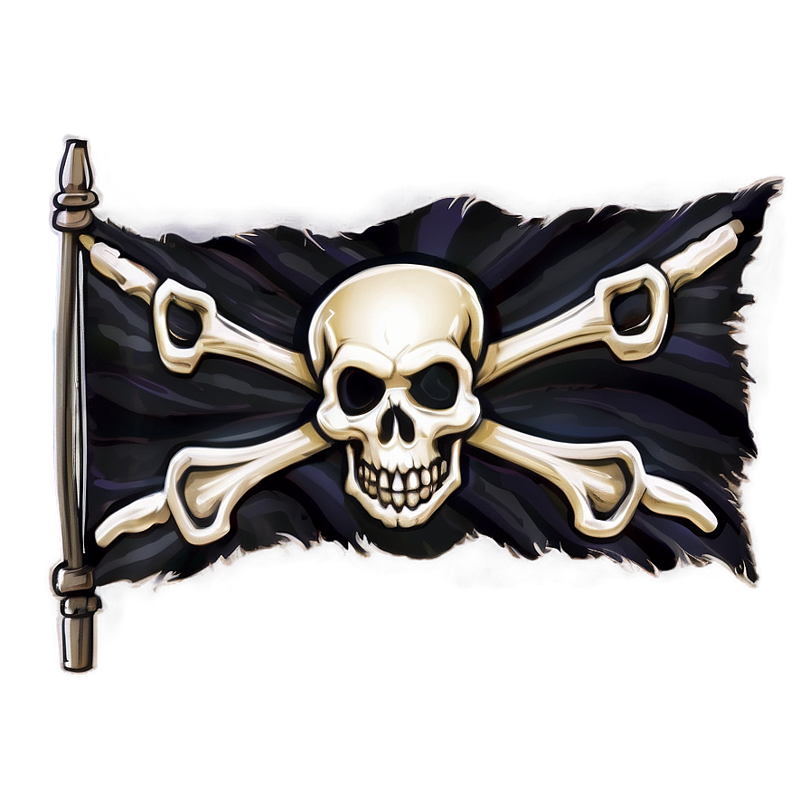 Pirate Ship Flag Skull Png 06122024