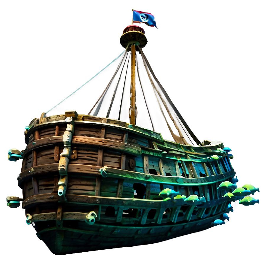 Pirate Shipwreck Underwater Png Ibg