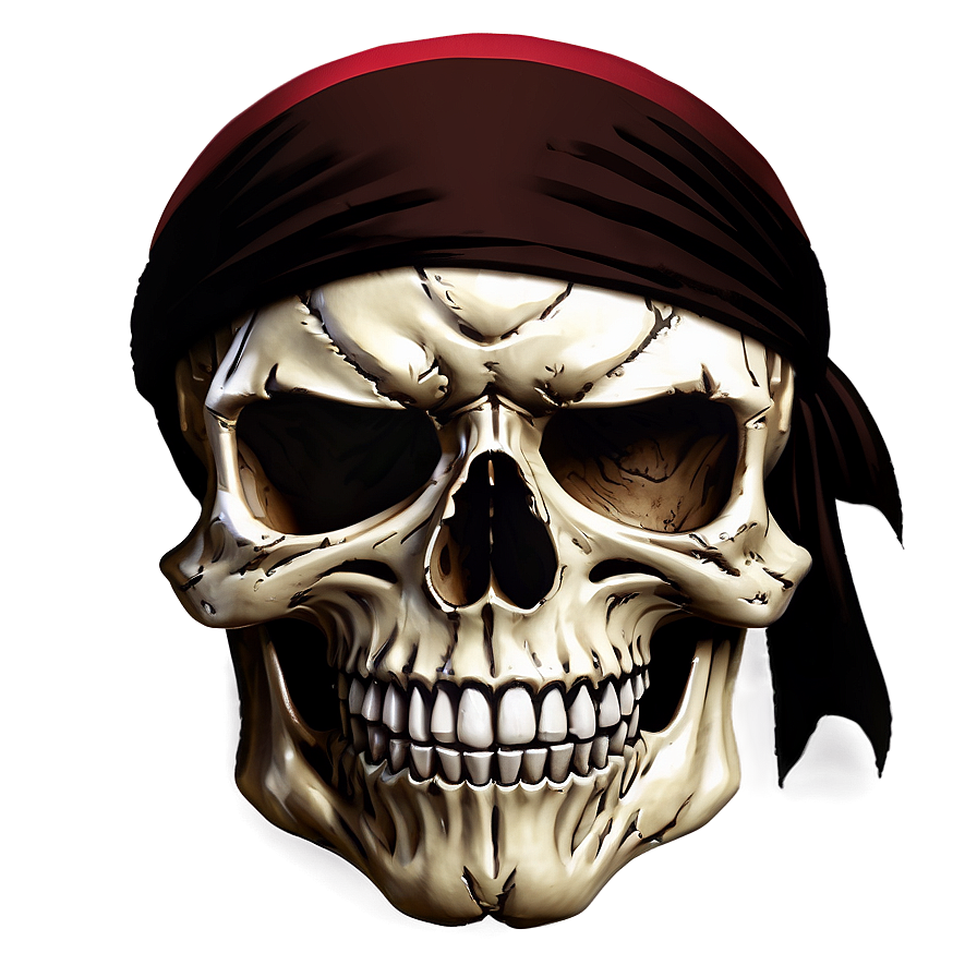 Pirate Skull Face Sketch Png 06272024