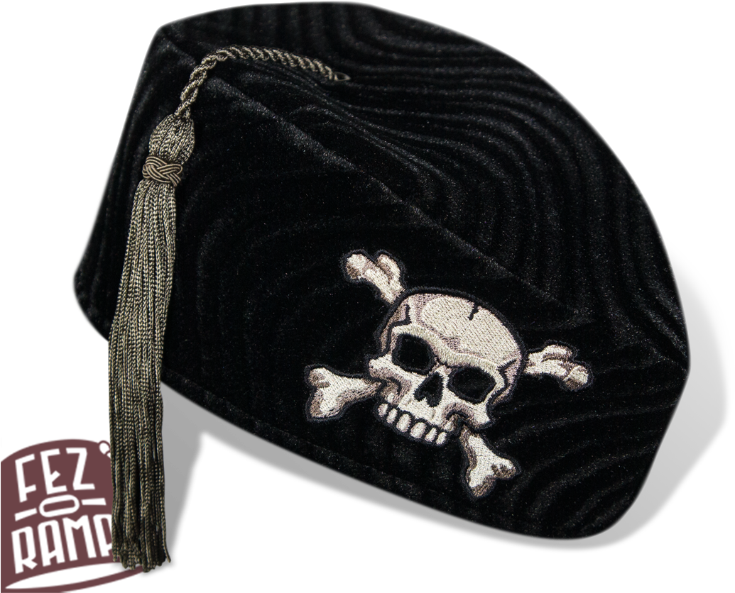 Pirate Skull Fez Hat