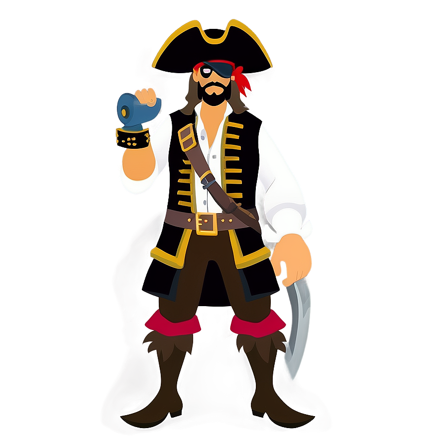 Pirate Theme Cartoon Character Png 6