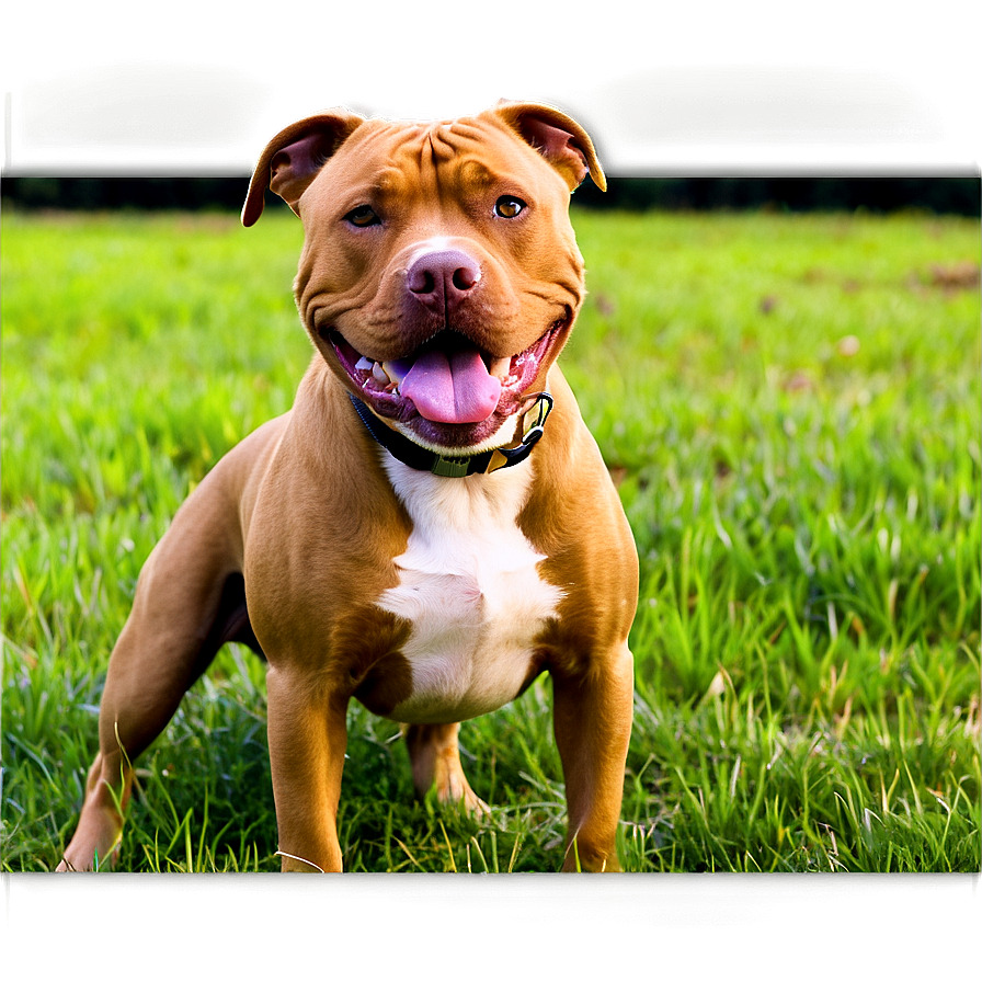 Pitbull In Field Png Epu21