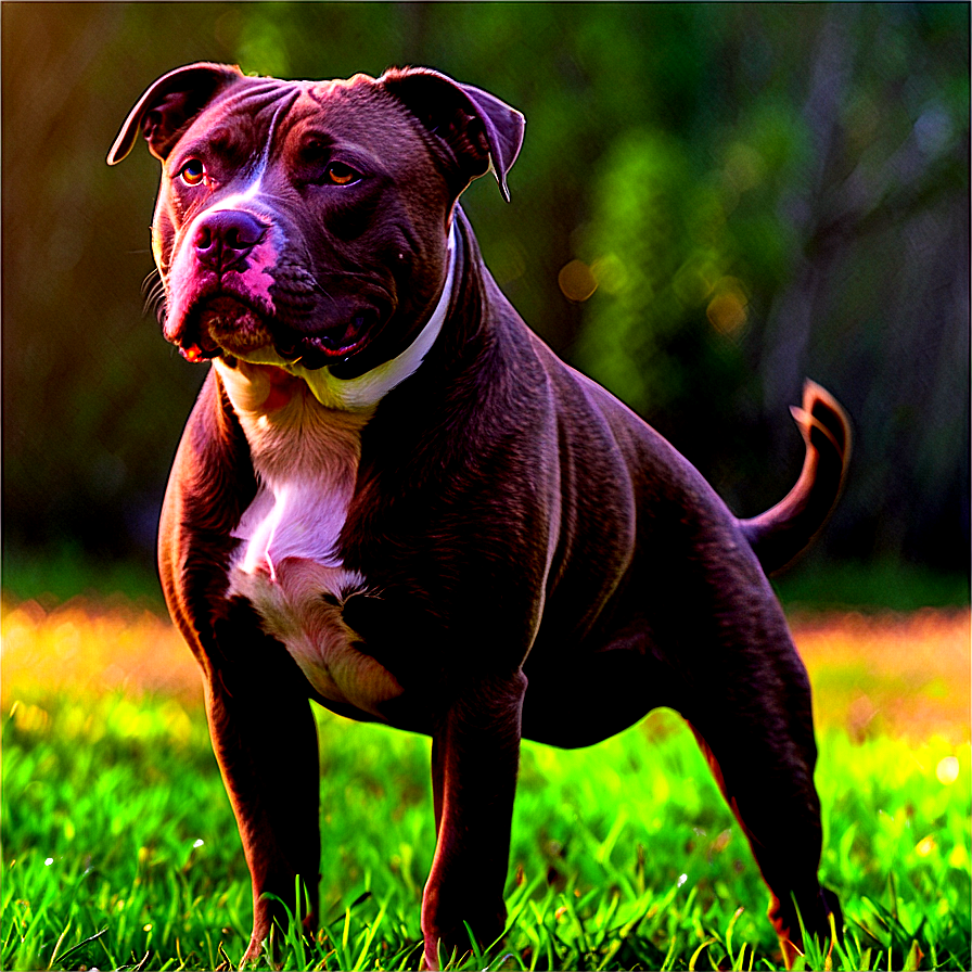 Pitbull In Nature Png 05212024