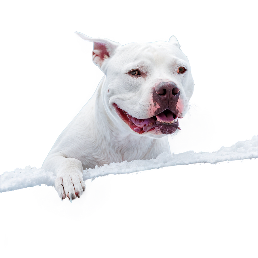 Pitbull In Winter Png Sny