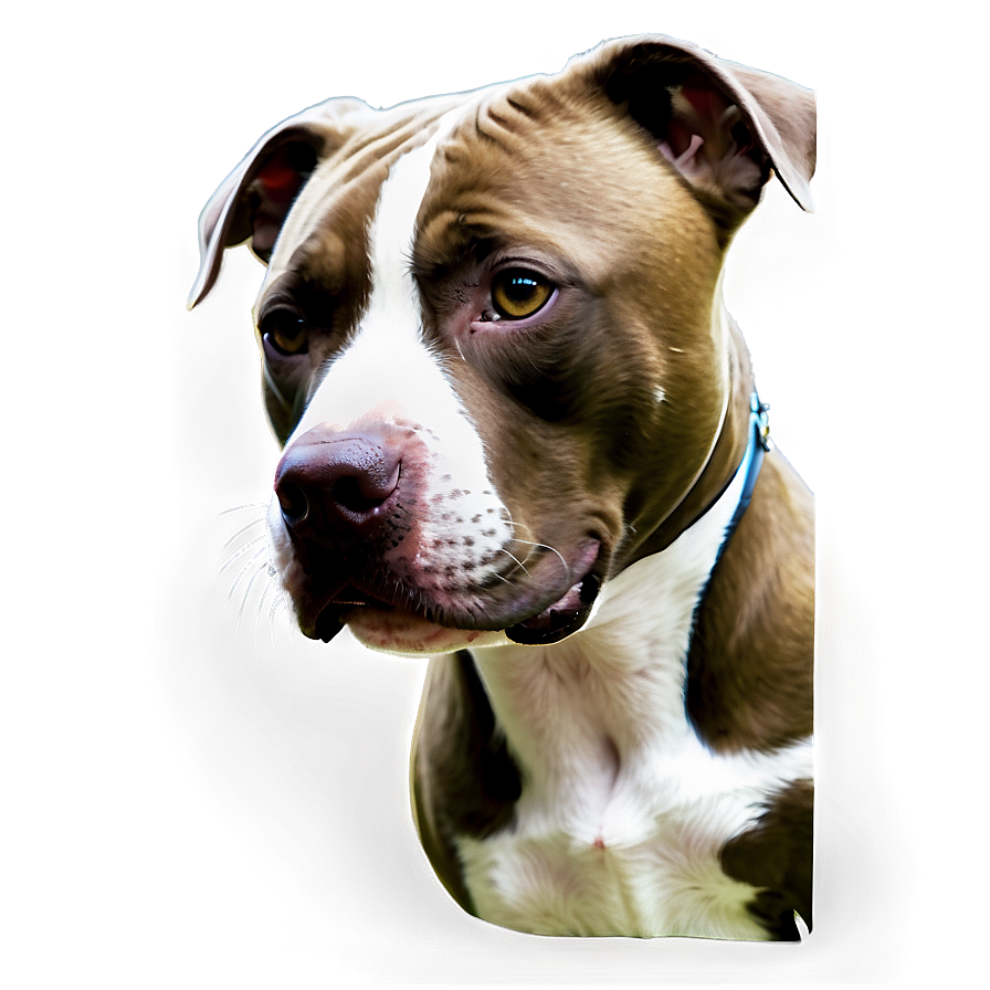 Pitbull Portrait Png Akr59