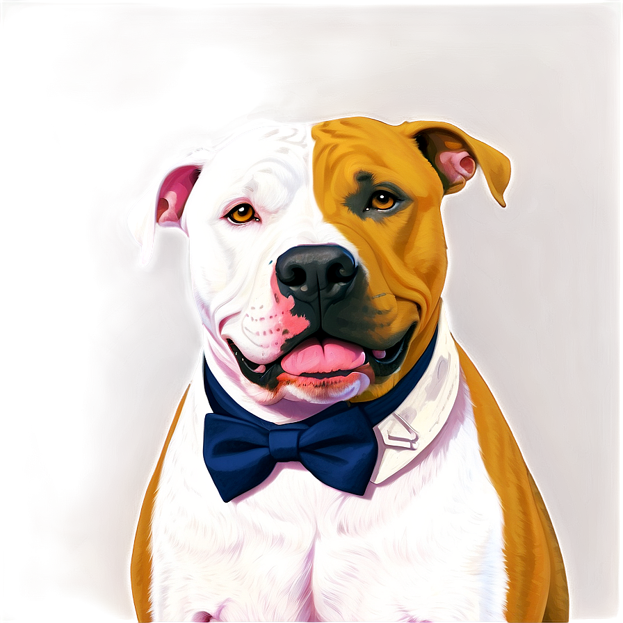 Pitbull With Bowtie Png 05212024