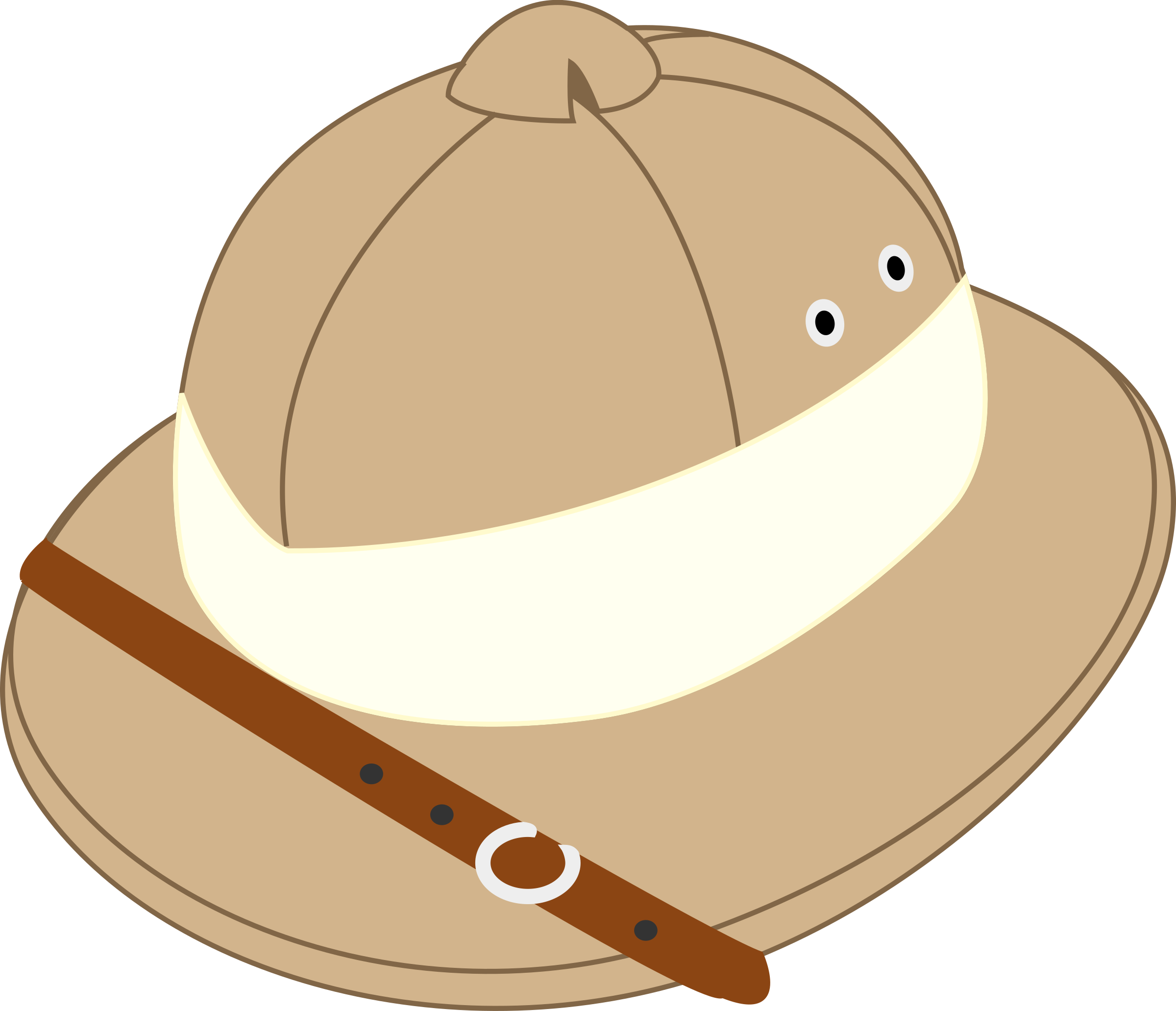 Pith Helmet Cartoon Exploration Hat