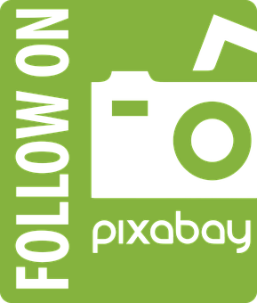 Pixabay Follow On Icon