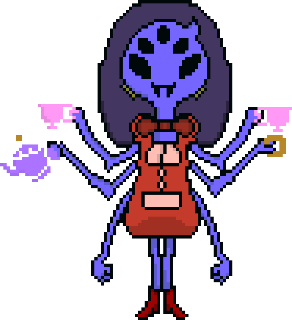 Pixel Art_ Animated Character With Multiple Arms