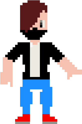 Pixel Art Character Standing