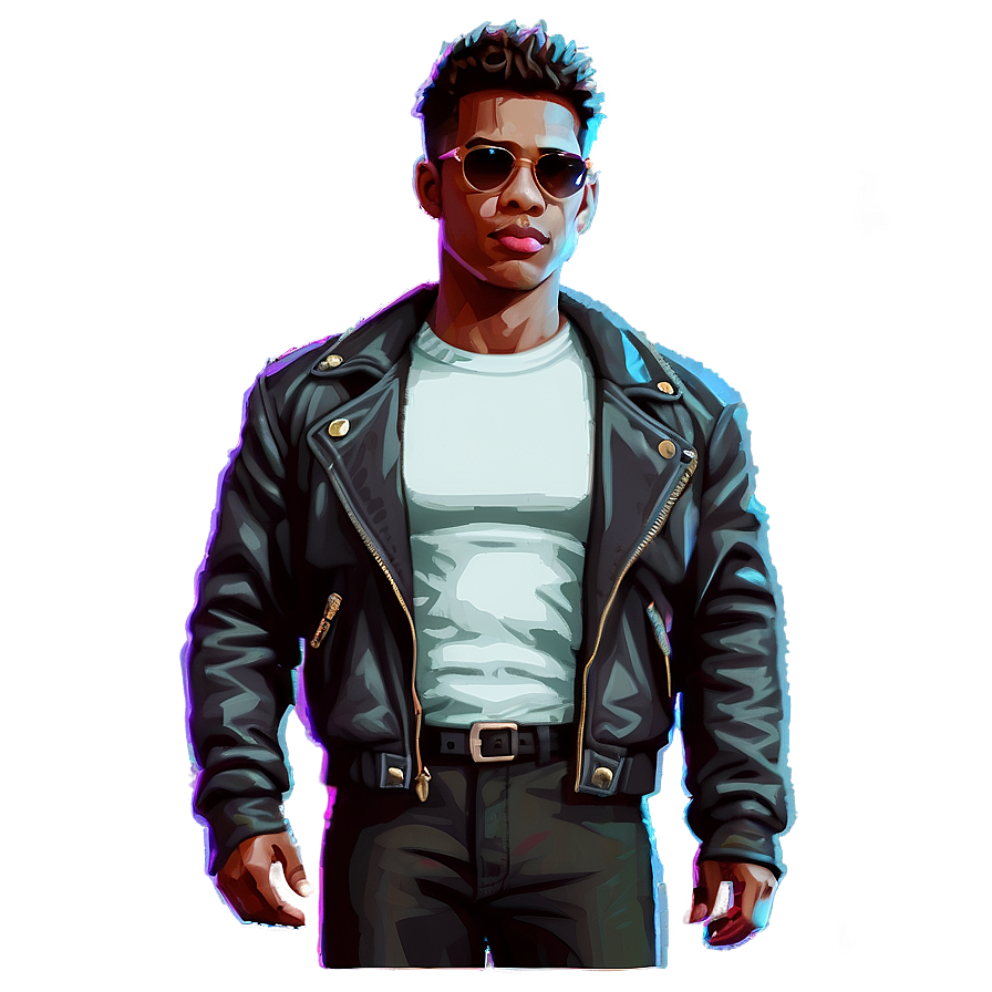 Pixel Art Cool Guy Png 56