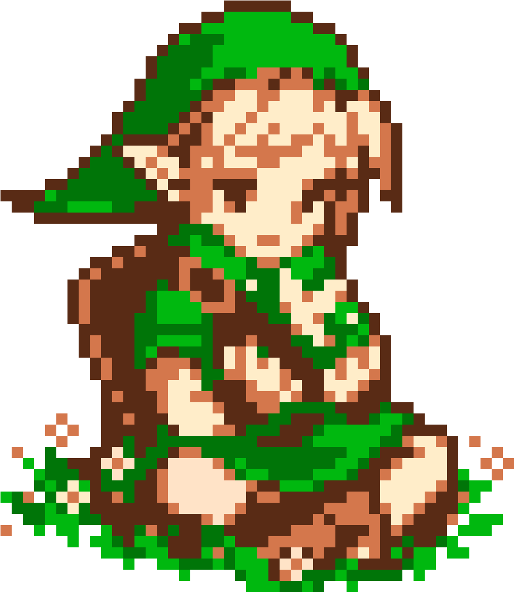 Pixel Art Elf Character