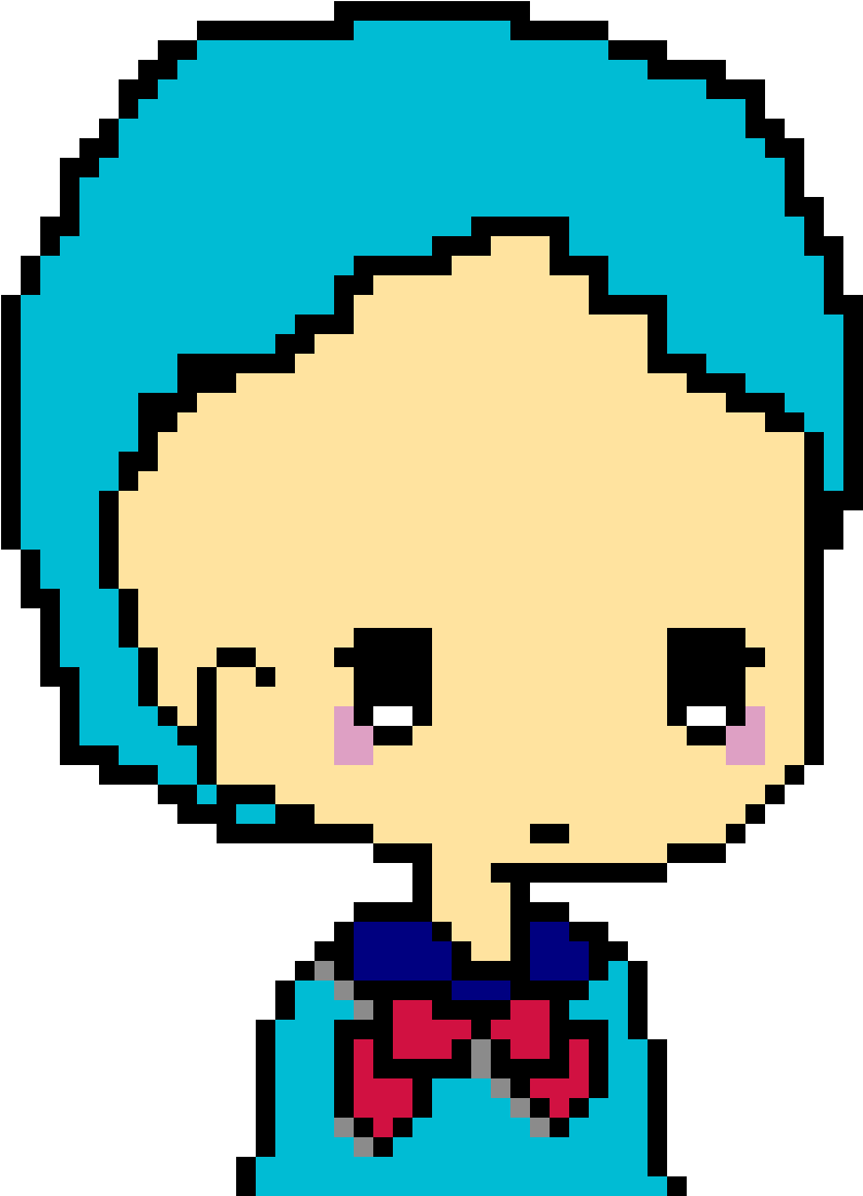 Pixel Art Emo Character