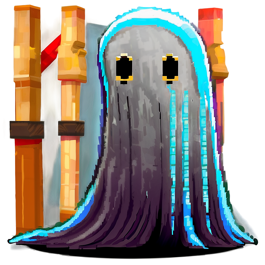 Pixel Art Ghost Character Png Pqy