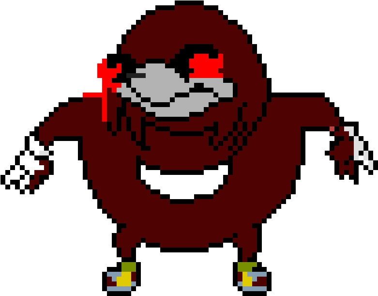 Pixel Art Knuckles Standing