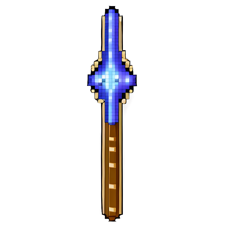 Pixel Art Magic Wand Png Nff