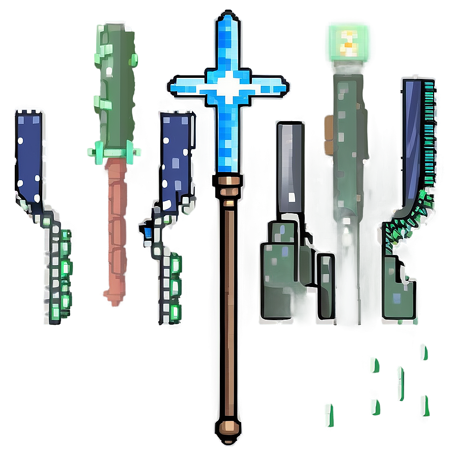 Pixel Art Magic Wand Png Wfy