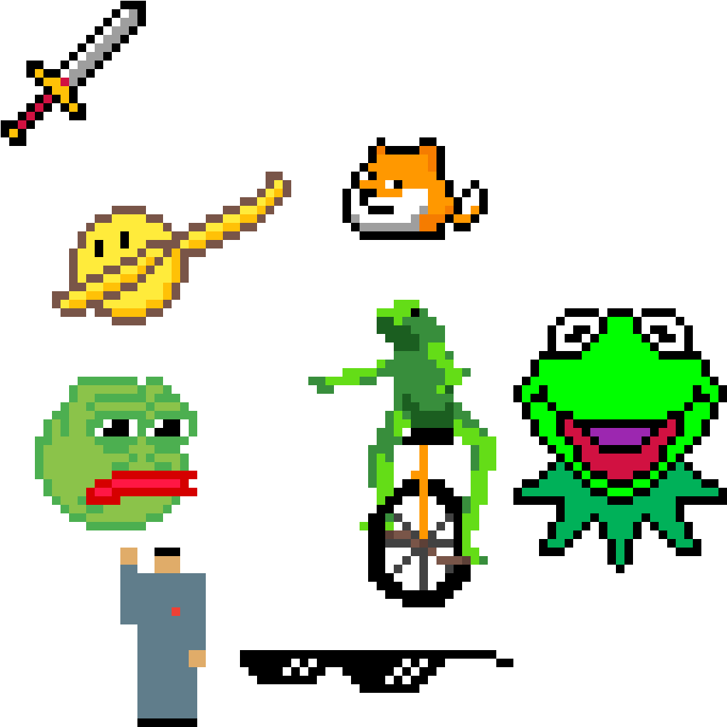 Pixel Art Meme Characters Compilation