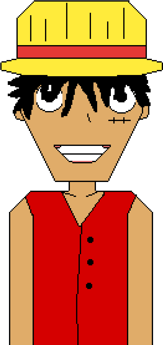 Pixel Art Monkey D Luffy