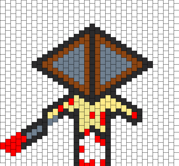 Pixel Art Mozambique Flag Emblem