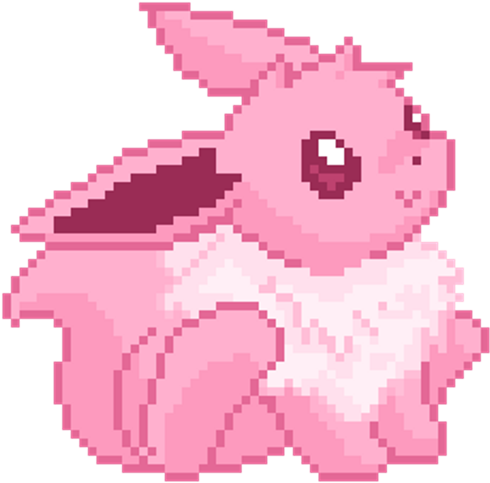 Pixel Art Pink Creature