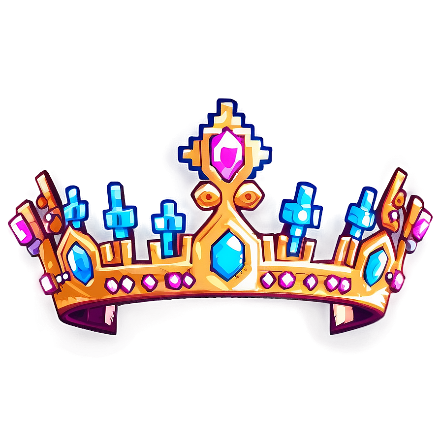 Pixel Art Princess Crown Png 92