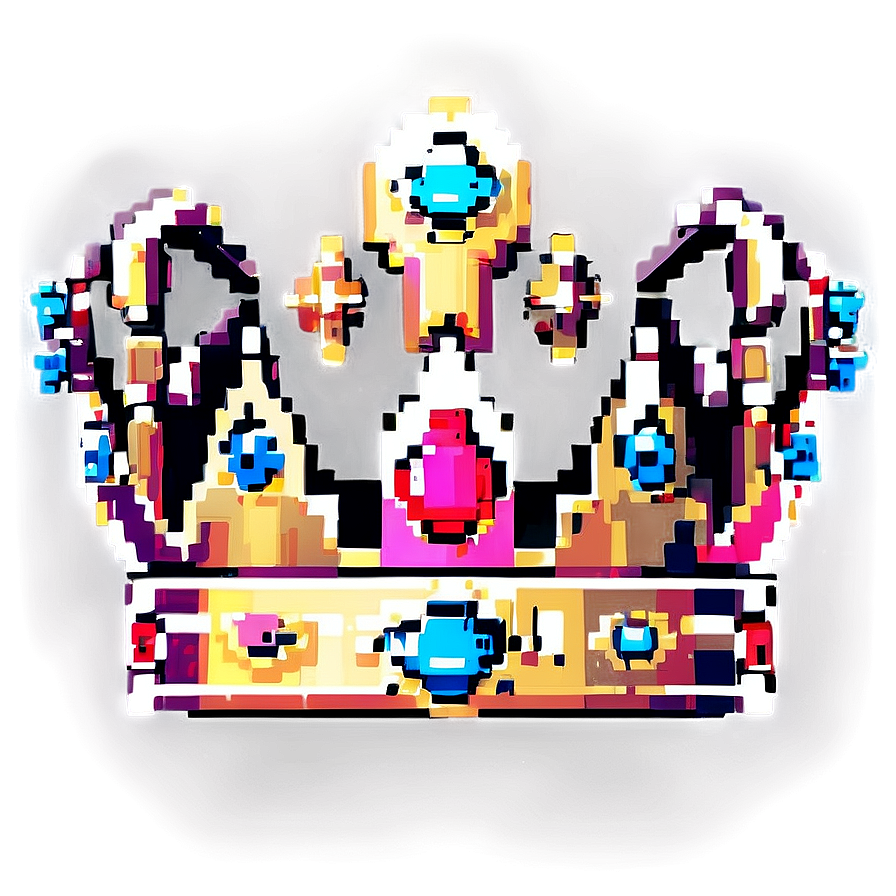 Pixel Art Princess Crown Png Qcg