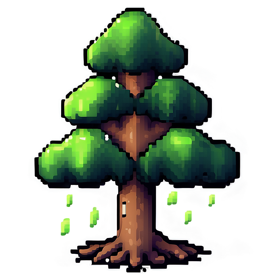 Pixel Art Small Tree Png 49