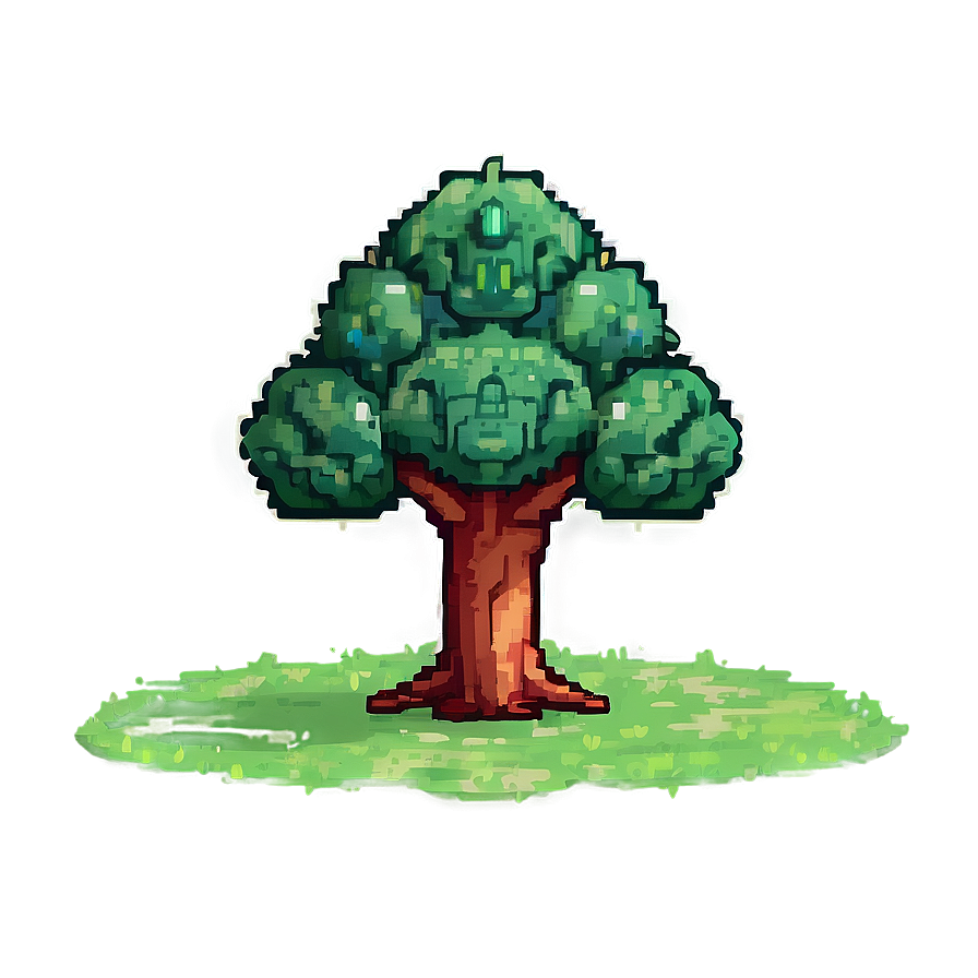 Pixel Art Small Tree Png Rcc