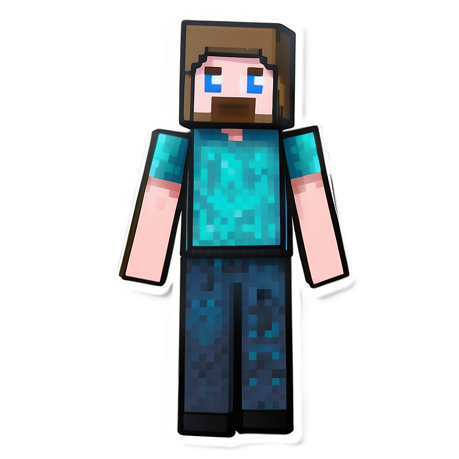 Pixel Art Steve Minecraft Png Ksk2