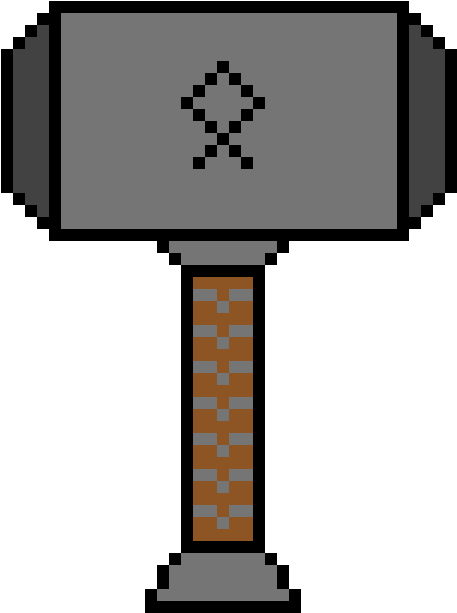 Pixel Art Thors Hammer