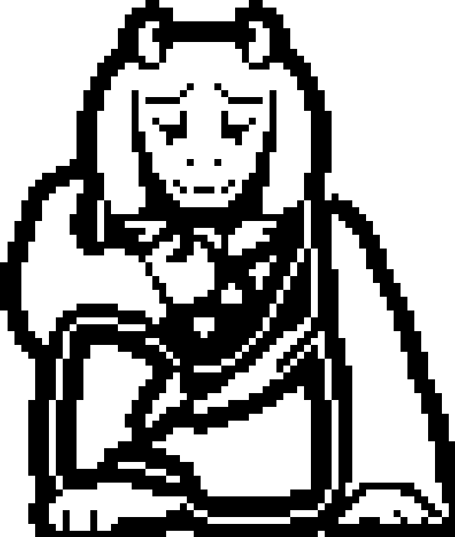 Pixel Art Toriel Undertale