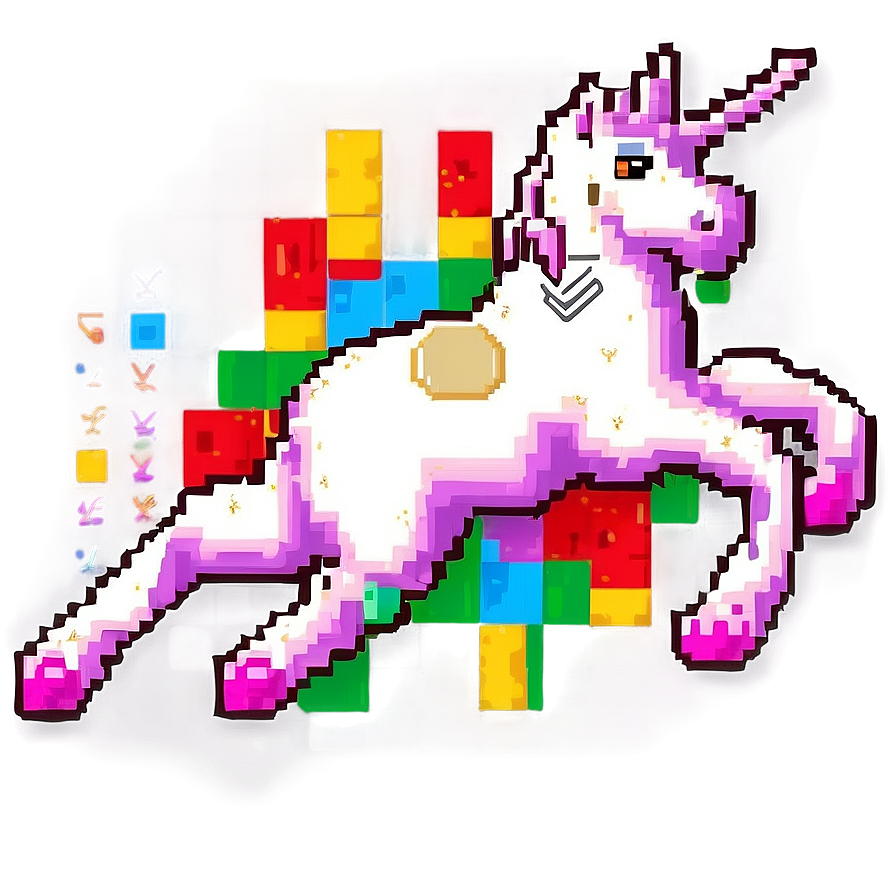 Pixel Art Unicorn Png 45