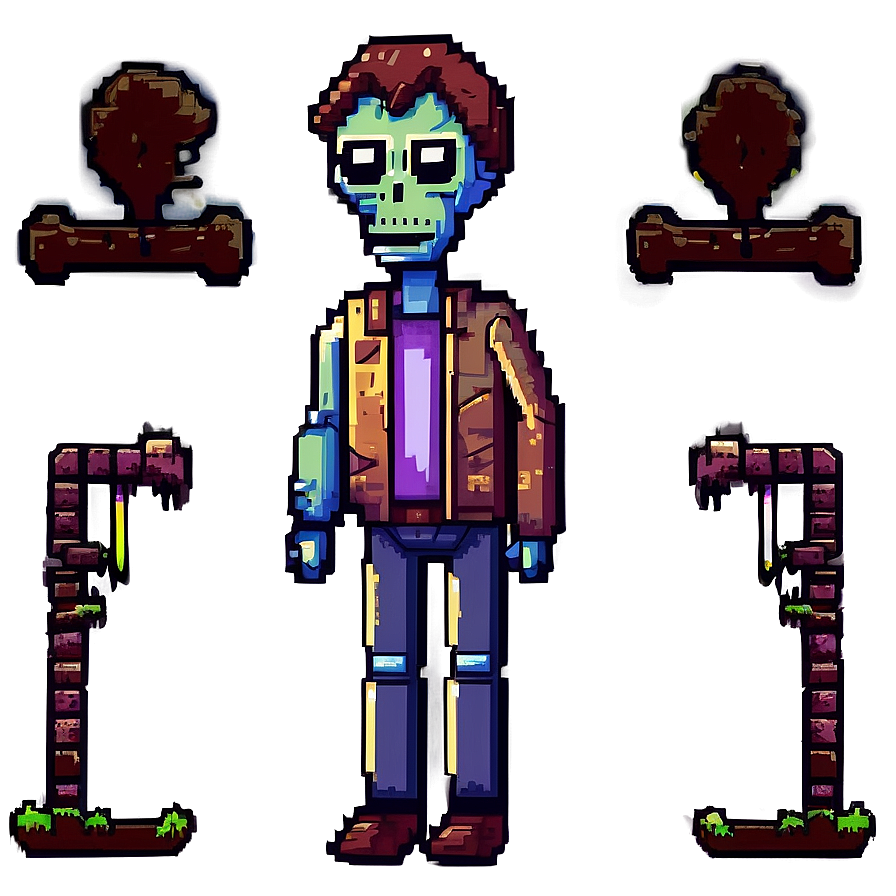 Pixel Art Zombie Png Sls7