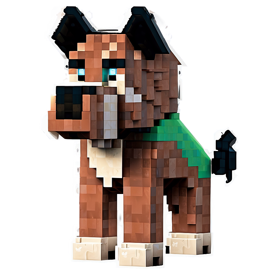 Pixel Dog Minecraft Png 06262024